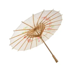 White Chinese Umbrella Costume Prop