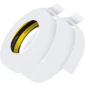 Single-Sided Adhesive EVA  Tape 2 Pack 1in x 10FT,White  Weather Stripping,Door Seal & Window Insulation Tape, Sound Proof Seal Strip for Doors,Garage Door & Gap Sealing