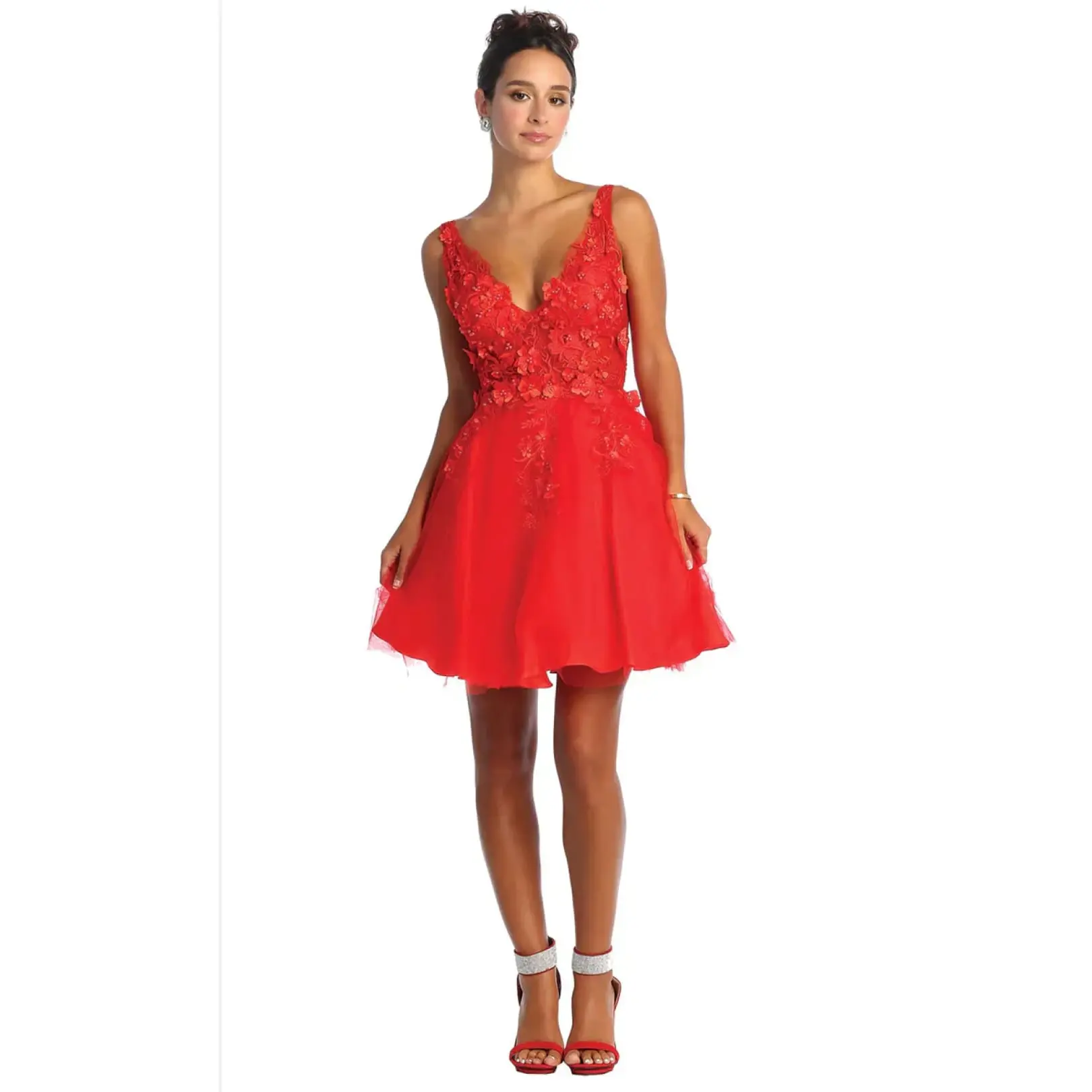 Red Graduation Dress | Commencement Ceremony Party Outfit by MQ1863