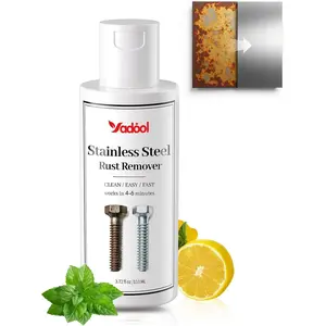 Rust Remover for Stainless Steel, Rust Stain Remover & Cleaner for Stainless Steel Appliances and Furniture - Ideal for Grill, Fridge, Knife or Pan & more - 3.72 Fl Oz
