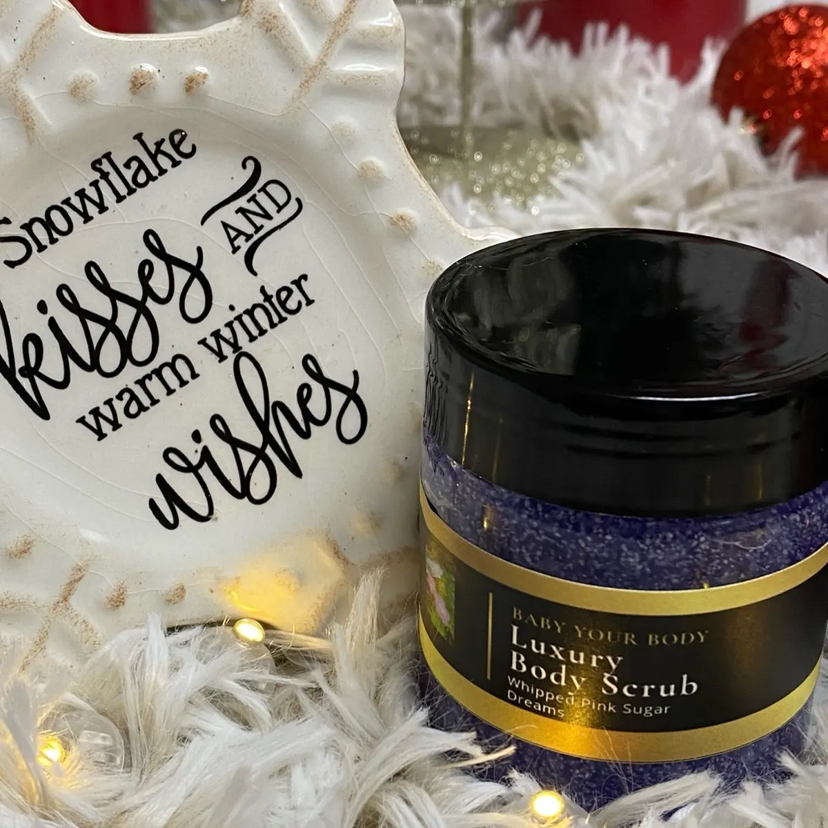 Organic Lavender Fairy Body Scrub Gel for Skincare Comfort Exfoliate Gentle