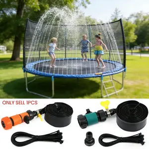 Outdoor Trampoline Sprinkler, Patio Cooling Mist Spray, Garden Greenhouse Watering, Backyard Sprinkler, Water Sprinklers, Suitable for Home Gardens, Farms, Parks