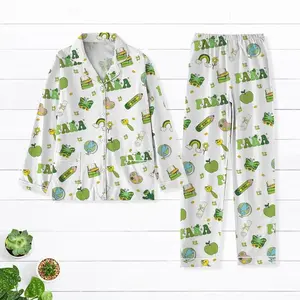 Para St Patricks Day Pajamas Set, Shamrock Holiday Pajamas, Luckey Matching Pajamas Set, Coquette Patrick's Day Teacher Pjs For Her