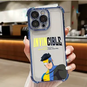 Cartoon Cool Anime Superhero Invincible Phone Case Suitable for iPhone 17 16 15 14 13 12 11 Pro Max Plus Anti-Drop Transparent Soft Back Cover, Anime Phone Cases, Fancy Phone Case, Phone Protection, Shockproof Cover