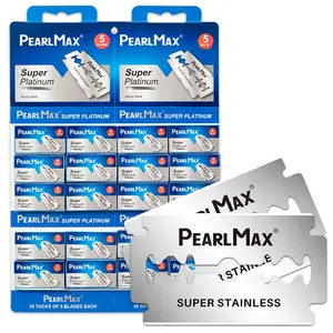 5/10/20/40/50/60/80/100Pcs Multi-Pack Refill Blades For Double-Edged Razors Replacement Blades, Stainless Steel Shaver Blade, Long-Lasting Sharp And Durable, Compatible With Traditional Men'S Manual Razors