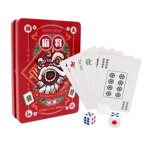 Mahjong anywhere! ️ Waterproof PVC cards for your next outdoor trip. Pocket-sized fun!  #mahjong #travelgames