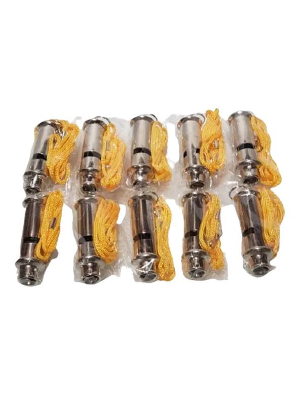 Metal Train Conductors Whistle Pack of 10