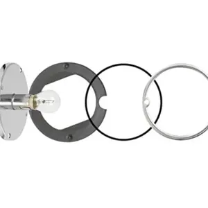 Grand General – Flush Mount Kit Base for Watermelon Glass Lens Lights