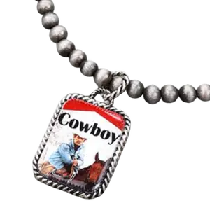 Western Cowboy Navajo Style Pearl Necklace Lead Compliant Extender