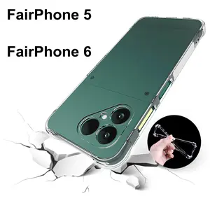 Fair Phone 5 Fairphone 6 Anti-Drop Silicone Tpu Soft Case, Four-Corner Protection, Shockproof Cover, Durable Phone Protector