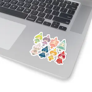 Chibi Witch Hat Atelier Coco · Agott · Tetia · Richeh · Qifrey Anime Manga Die-Cut Character Stickers – Perfect for Laptops, Journals, Gift Ideas