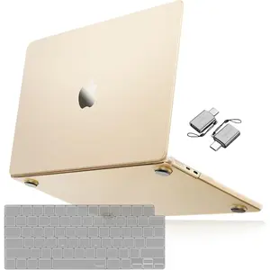 MOSISO Compatible with MacBook Air 15 inch Case 2025 2024 2023 Release M4 A3241 M3 A3114 M2 A2941, Ultra-Thin Natural Original Color Plastic Hard Shell Case & Keyboard Cover & Type C