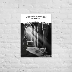 Under the Horn of Hearth - Matte Wall Art Print "We Will Walk in the Great In-Between" - Museum-Quality Premium Paper 189 g/m² - Room Decor Ornament