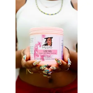 Natty By Nayee Loc & Braid Gel - Strong Hold & Shine for Locs and Protective Styles Infused with Aloe Vera Castor Oil & Rosemary for Daily Haircare