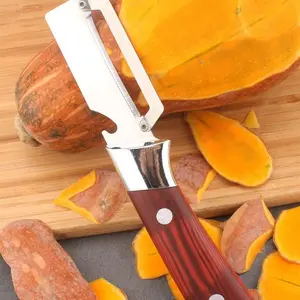 Multi-Functional Stainless Steel Peel Knife, Pineapple Peeler, Fruit Slicer, Pumpkin Peeler, Ideal for Kitchen, Camping, BBQ Parties