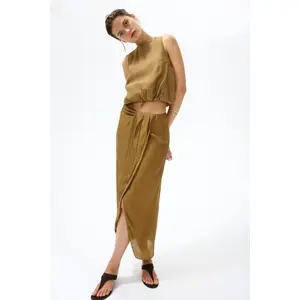 H&M Twist-detail wrap skirt