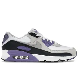 Nike Men's Air Max 90 White Dusty Amethyst Photon Dust Light Smoke Grey Running Shoes, from StockX