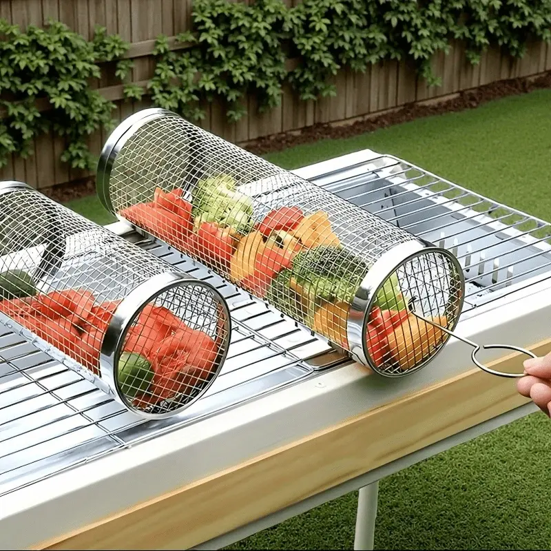 Family Picnic BBQ Tool Set, Lightweight Easy Carry, Perfect for Outdoor Barbecue, Convenient Family Camping Essentials