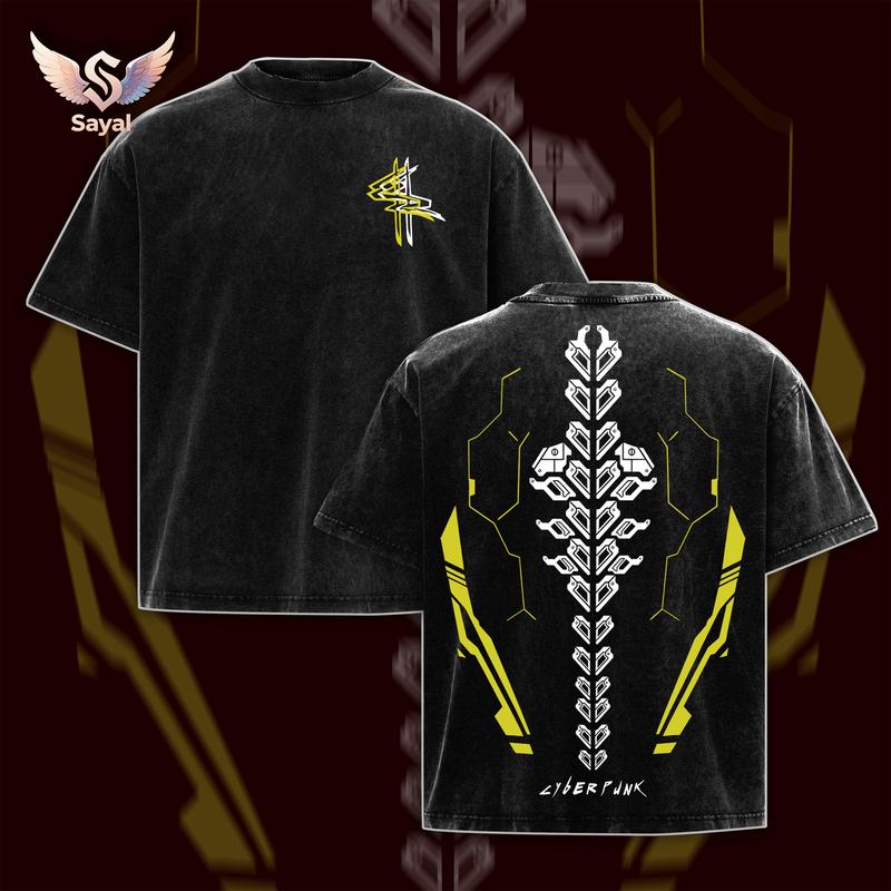 Retro Limited Cyberpunk 2077 Edgerunners Neoncore Hoodie Unisex Acid Washed Lightweight Tee Merch Cyberpunk Edgerunners, Graphic Hoodies, Fabric Top Cotton Menswear Classic Clothes Apparel Soft Streetwear Classic