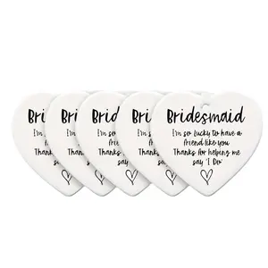 5pcs/ set Bridesmaid Keepsake, Thank You Bridesmaid Gift, Bridesmaid Gifts, Bridesmaid Ornament, Gift for Bridesmaid, Thanks for Being My Bridesmaid Mermaid christmas 2024 ornament christmas gift ideas