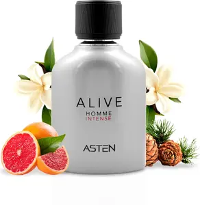 Asten Alive Homme Intense Eau De Parfum 100ml - Modern Masculinity with Bergamot Lemon Black Pepper & Patchouli