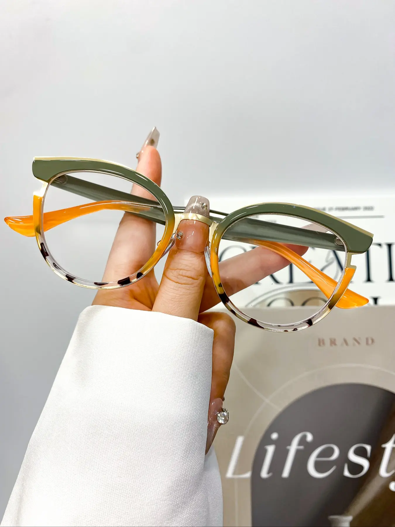 Vintage Anti-blue Light Eyeglasses, Trendy Casual Eyeglasses for Women & Men, Fashion Eyeglasses for Outdoor Activities, Fashionable Frames Glasses, Stylish Trendy Eyewear, Stylish Glasses