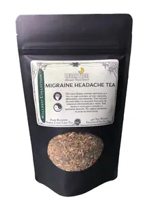Lunation Stores Migraine Headache Relief Green Tea 45g - Natural Remedy for Stress and Throbs Reduction | Reduce Pressure | Calming |