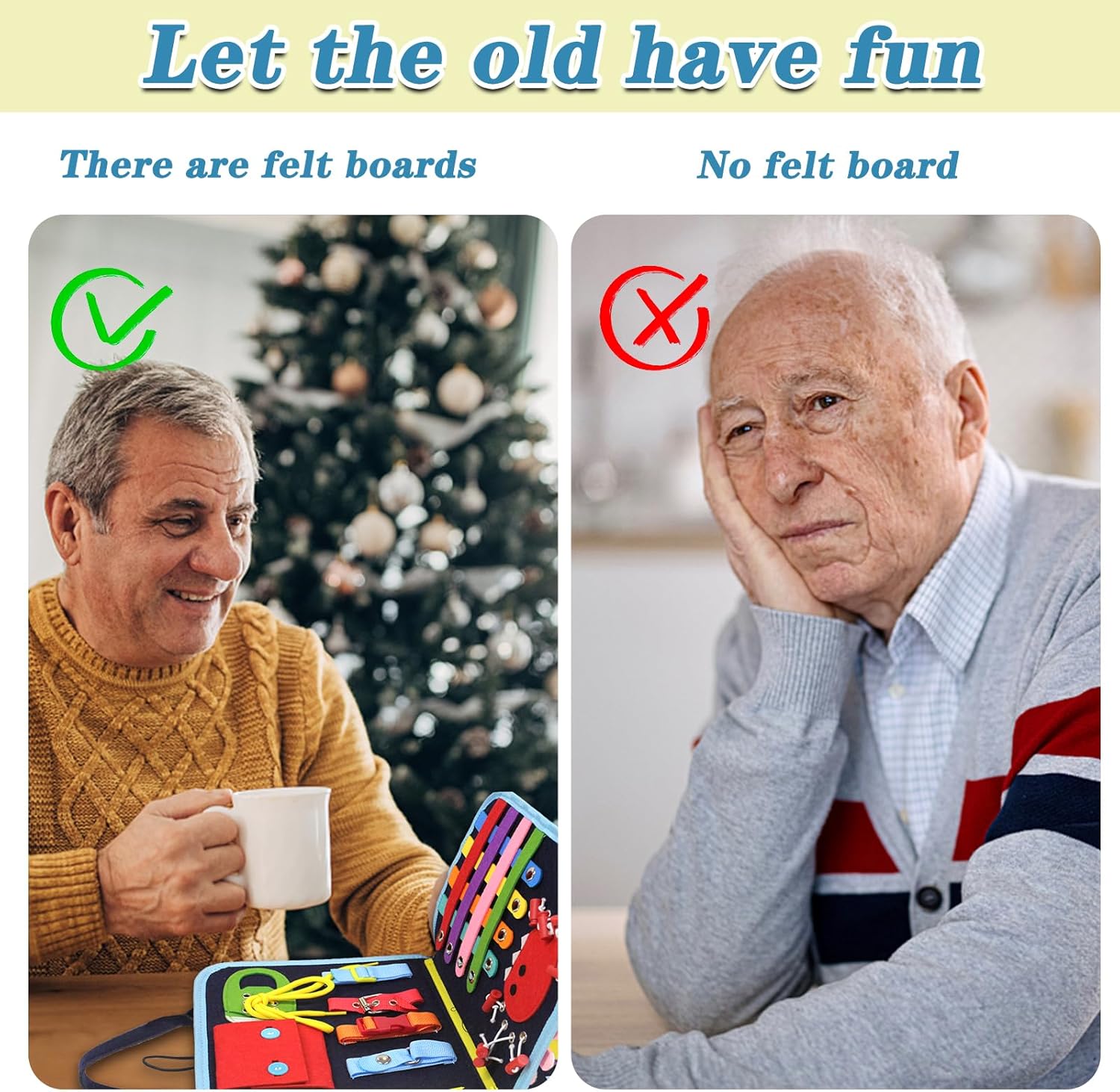 Fidget Blanket for Adults with Dementia, Dementia Products for Elderly, Alzheimers Activities for Seniors, Fidget Blankets for Dementia Patients Gifts for Elderly and Children with Autism