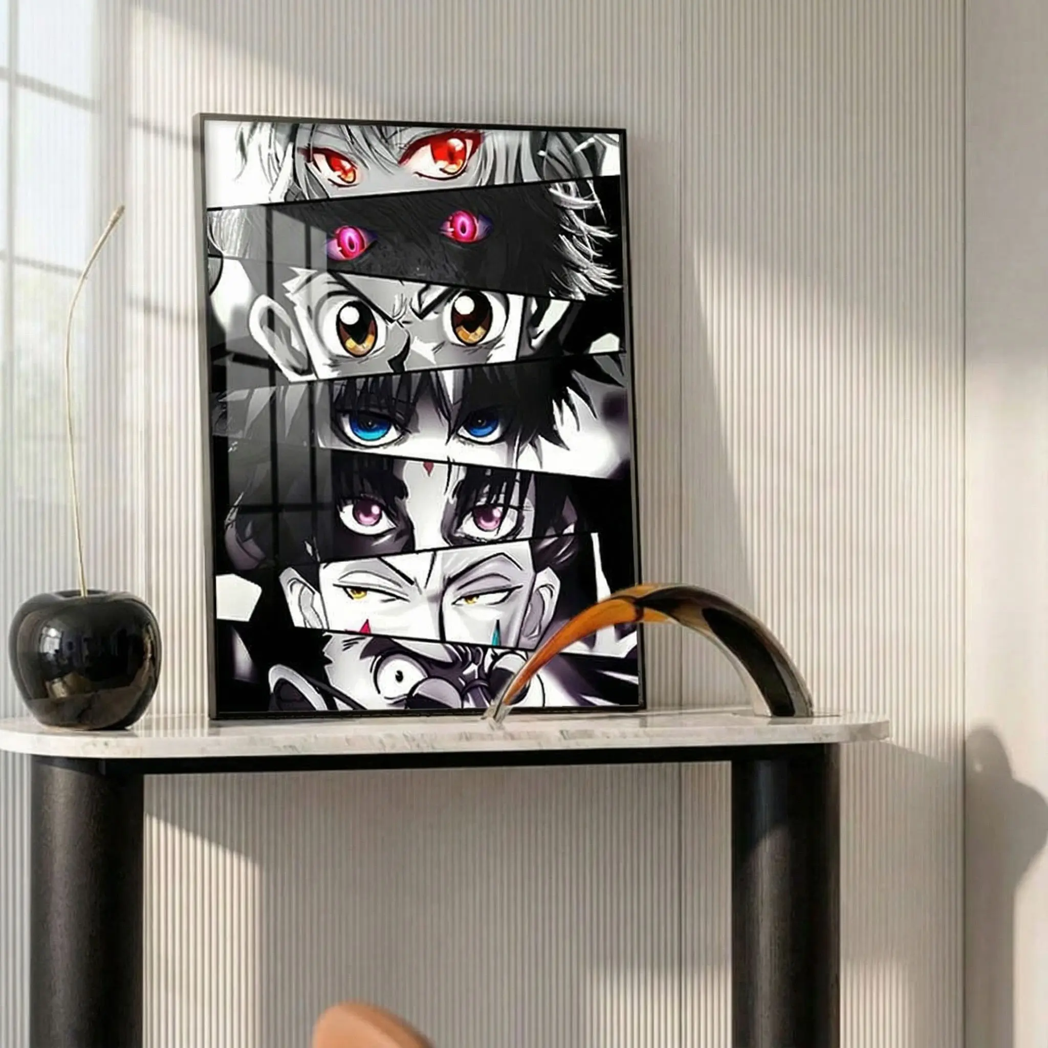 Anime Figure Eye Pattern Unframed Painting, Unframed Art Print, 1 Count Modern Wall Art Poster, Wall Art Decor for Home Living Room Bedroom Office School Decoration Artistic