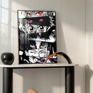Anime Figure Eye Pattern Unframed Painting, Unframed Art Print, 1 Count Modern Wall Art Poster, Wall Art Decor for Home Living Room Bedroom Office School