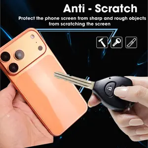 Back Border Full Cover Hydrogel Film For Iphone 17 Pro Max Air Install Tool Soft Matte Rear Screen Protector For Iphone17 17PM