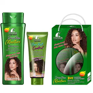 ROUSHUN MENTHOL+ALOE  Shampoo + Olive Conditioner Set Cleansing Scalp Hair Care Fluffy Soft Fragrance Gentle Hair Care Shampoo and Hair Care Set