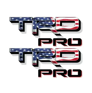 TRD Pro Decals for New Toyota Tacoma Replacement Stickers / USA Flag