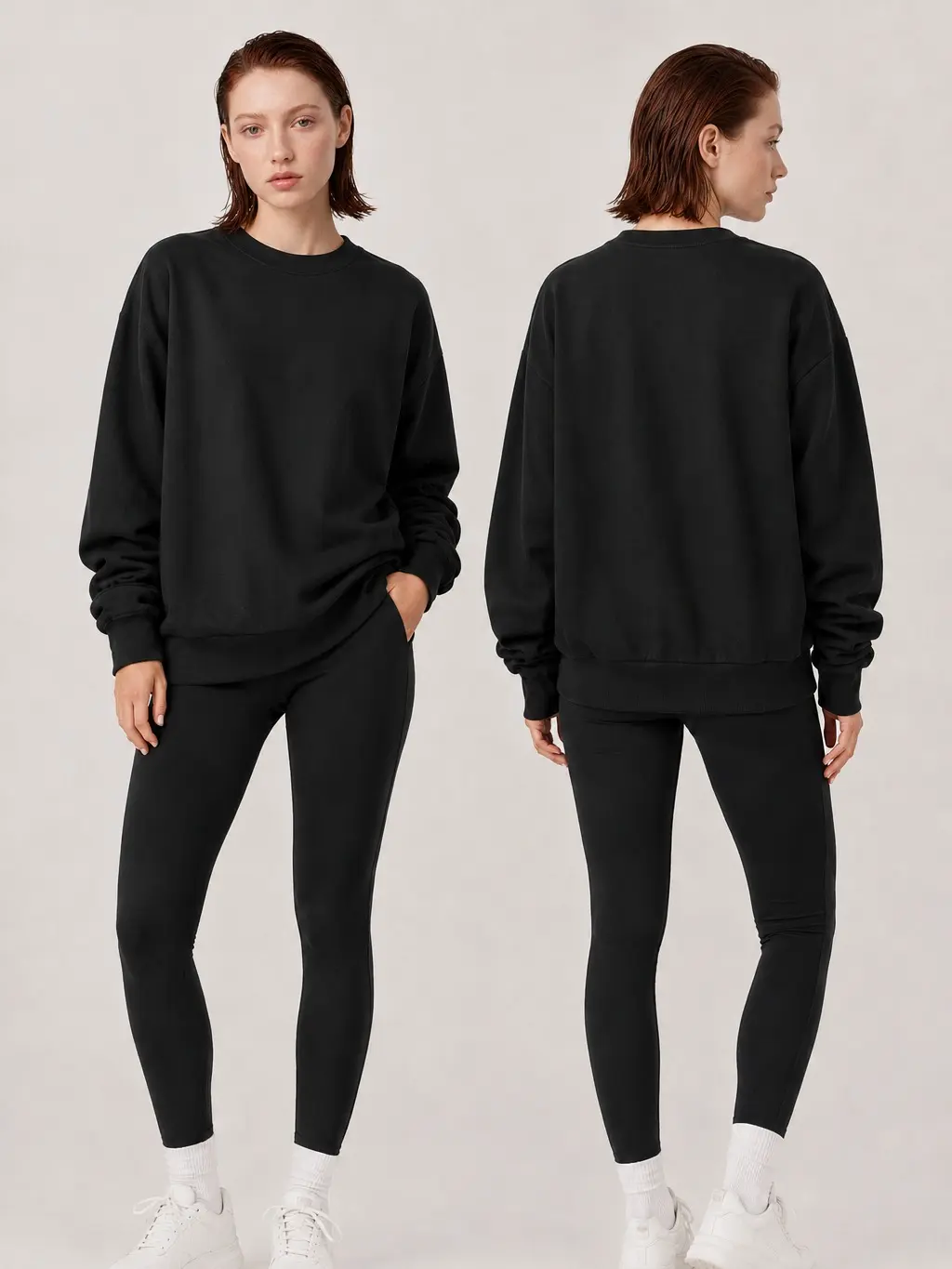 2026 Fall True to Size Soft Midweight Fleece Crewneck Sweatshirt for Women & Men — Luxury Streetwear Everyday Commute & Travel Chic Pullover, Oversized Winter Fashion Casual Trendy Tops