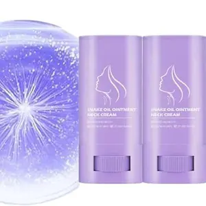 2pcs Samuwak Neck Care Stick, Neck Care Cream, Neck Firming Stick, Oil-Nourishing, Firming & Lifting Firming Neck Cream, Snake Oil Frming Cream Anti-Wrinkte Neck Firming Stick