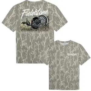 Fieldstone The Gobbler Tee Camo Shirt, Perfect for Casual Wear, Camo T-shirt, 3D Camo T-Shirt, 3D Camo Style T-Shirt, 3D Camo Shirt