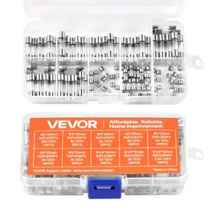 VEVOR Fast-Blow Glass Fuses Assortment Kit, 120 Pcs 125 Volt, 5x 20 mm 1A 2A 3A 4A 5A 8A 10A, 3.6x 10 mm 2.5A 3A 5A Tube Fuses, Suitable for Electrical Boxes, LED Strips, Electronics, AppliancesVEVOR Super Brand Day