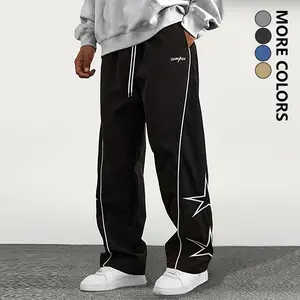 Men's Spring & Autumn Sports Pants - Waterproof and Tear-Resistant, Suitable for Hiking, Camping, Work, and Everyday Outdoor Wear, Functional Reinforced Seams, Adventurer Casual Trousers with Star Pattern Straight-Leg Pants