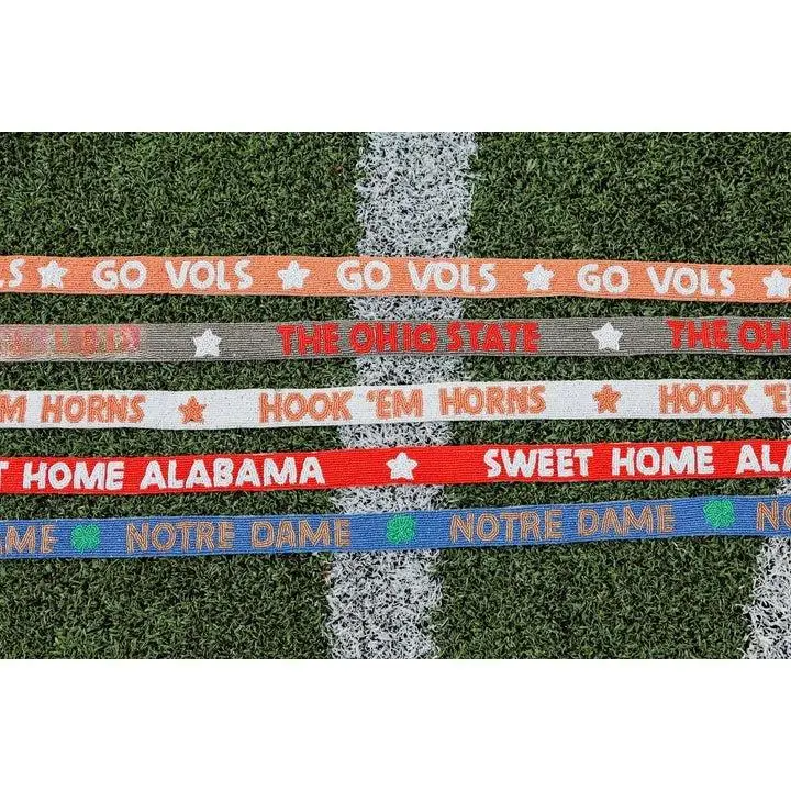 Beaded Purse Straps - Handmade with Premium Beads & Strong Metal Clasps - 50" Length for Crossbody Comfort - Perfect for Game Day Style