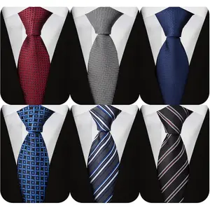 Extra Long Ties for Men Big and Tall Neckties Woven Jacquard Classic Neck Tie Business Wedding