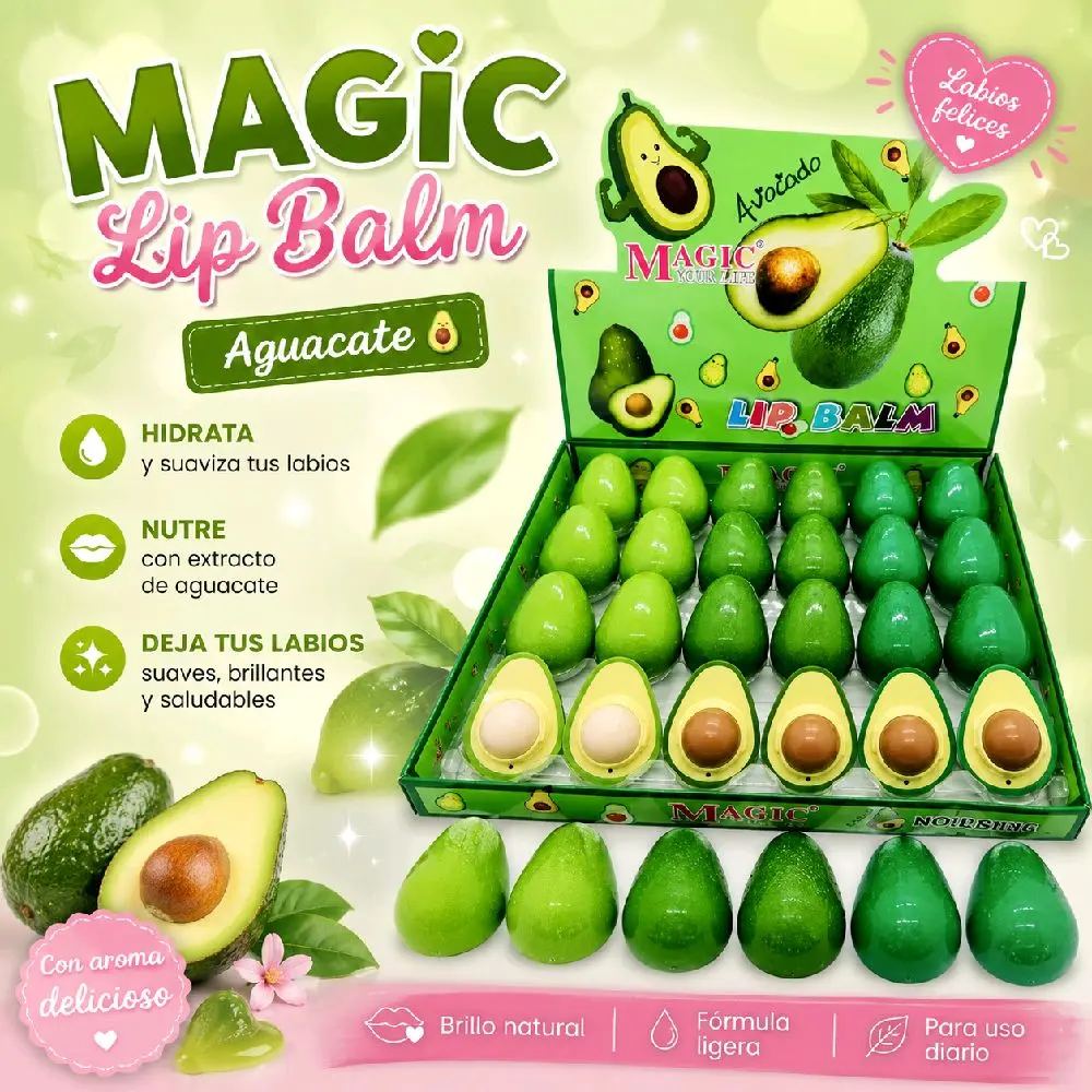 Avocado-Shaped Lipstick - Moisturizing, Hydrating Lip Balm for Lip Nourishment, Moisturizing Lip Balm