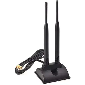 WiFi Antenna Dual Band 2.4GHz - 5.8GHz with RP-SMA Connector  Base for  Network Router - USB Adapter - PCI PCIe Cards - Signal Booster - Access Point -  Range Extender