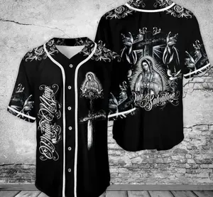 Guadalupe Baseball Jersey, Gift Guadalupe Mexcico Jersey for Men and Women, Baseball Jersey Style