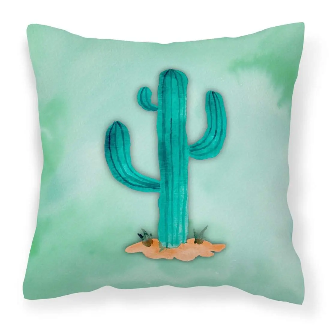 Vibrant Western Cactus Watercolor Decorative Pillow, Durable Polyester Fabric, Outdoor/Indoor Use, All Seasons Cushion, Model BB7369PW1818