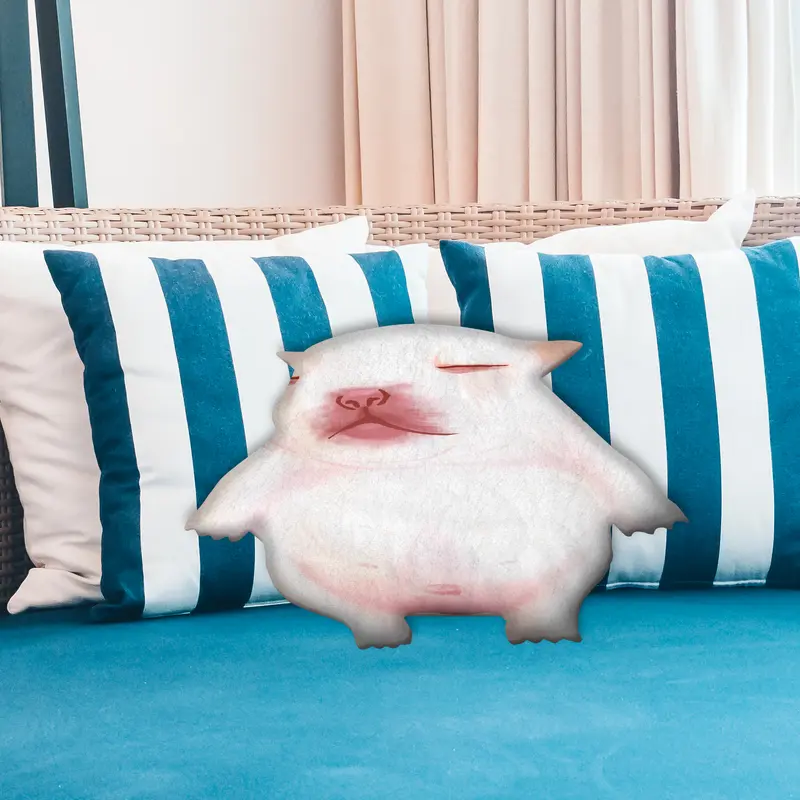 Pibble Pillow Cozy Plush Animal Design Soft and Cuddly Pillow