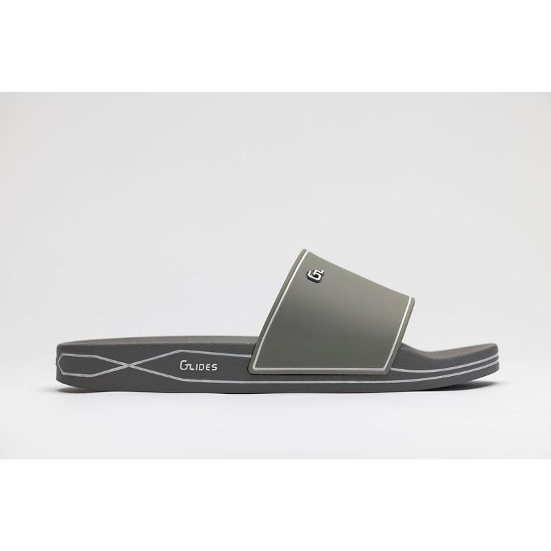 GL-X1 Unisex Gray Slide Sandals with Proprietary eXCleet Insole for All-Day Comfort & Ethically Sourced Renewable Materials