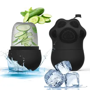 Ice Roller for Face - Eyes and Neck,Facial Ice Roller Skin Care Tool for Revitalize Skin, Reduce Puffiness,Relieve Headaches, Reusable Silicone Ice Mold for Face Beauty-Blackseashell