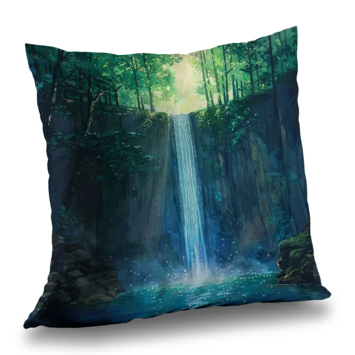MWW C1PT1414RC1ONN 14 x 14 in. Waterfall White Polyester Twill Throw Pillow Insert for Home Decor