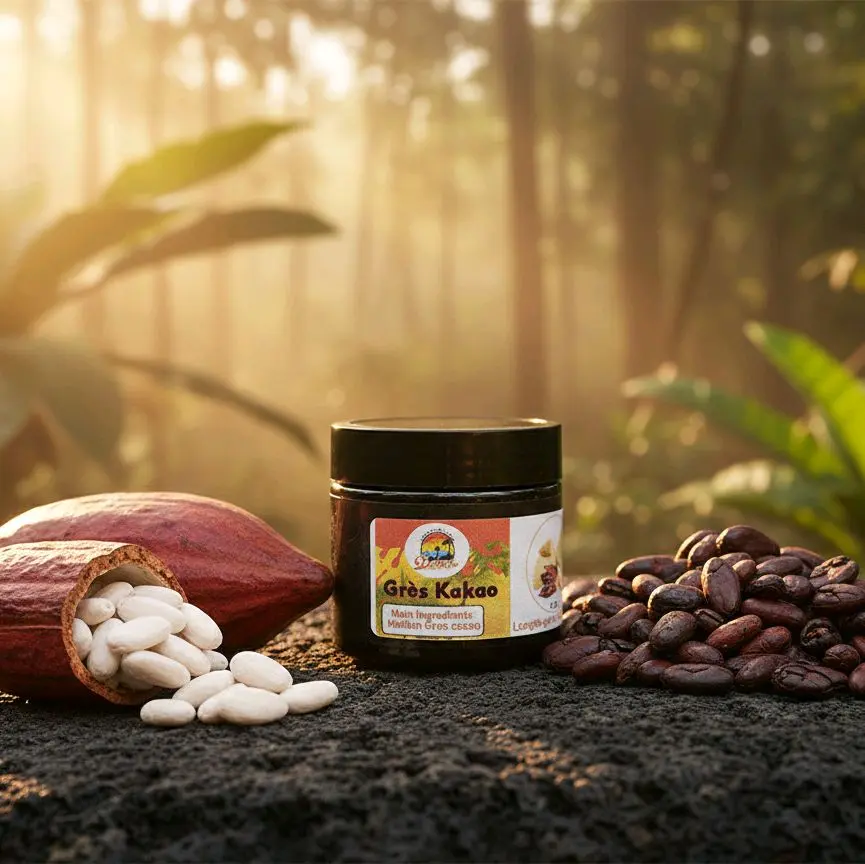 GRÈS KAKAWO-HAÏTIAN COCOA GRASE 4 OZ GRÈS KAKAWO-HAÏTIAN COCOA GRASE 4 OZ