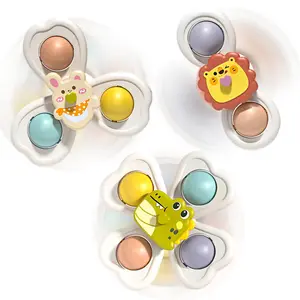 3-Piece Bath Toy Set, Colorful Cartoon Animal Design, Suction Cup Toys for Kids, Fun & Interactive Bathroom Playtime Accessories